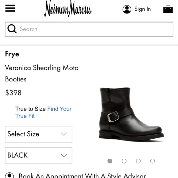 Frye Veronica Shearling Bootie black SOLD OUT 🖤 - Picture 7 of 11